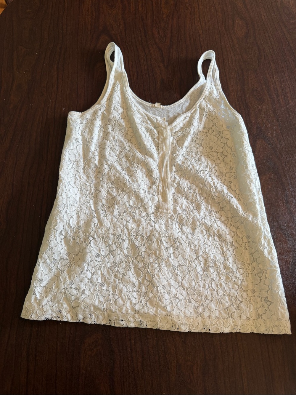 Summery J. Crew Cream Lace Camisole Tank